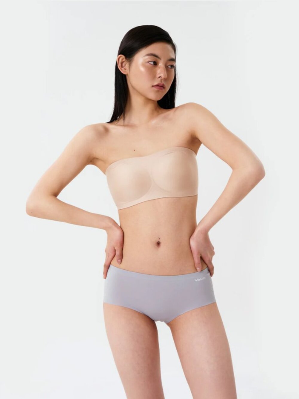 Verish - COOL FIT BRA OFF SHOULDER - small beige